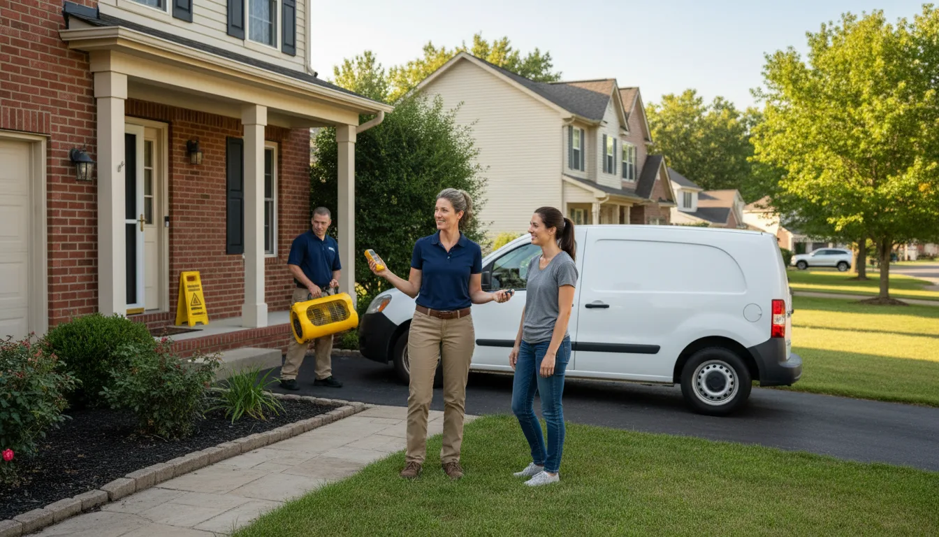 Water restoration image for Dehumidification And Cleanup Services in Collins, NY